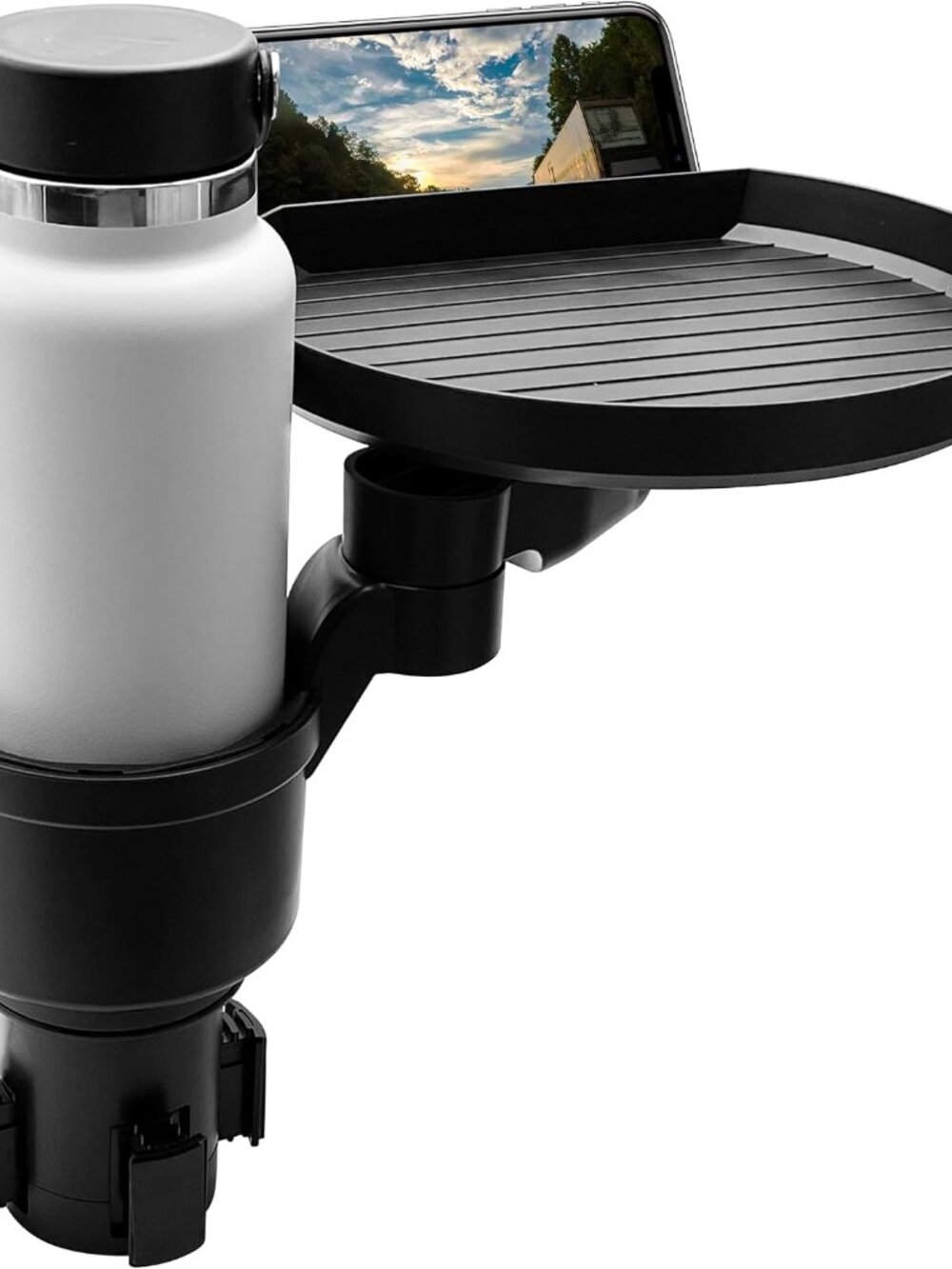 Car Cup Holder Tray and Cup Holder Expander with Phone Slot - Enjoy Your Meal -